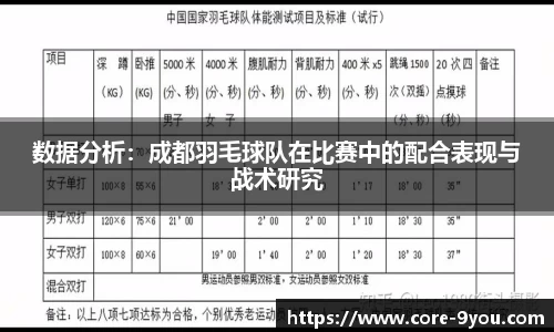数据分析：成都羽毛球队在比赛中的配合表现与战术研究